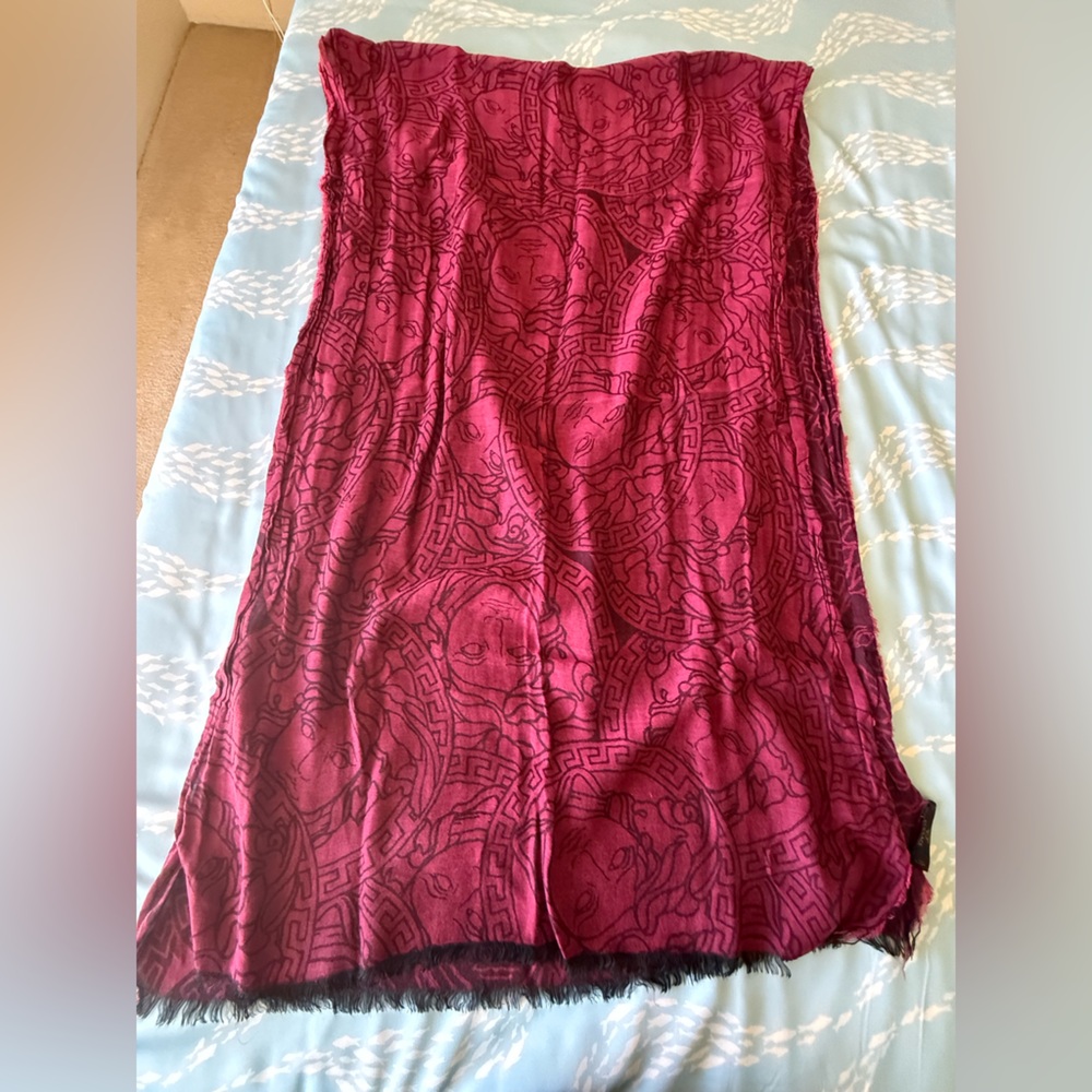 Versace Deep Red scarf